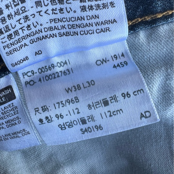 Levi Strauss "569" loose straight leg blue jeans size 38 x 30 - Picture 5 of 5